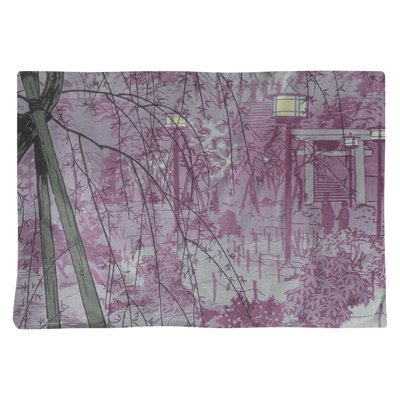Kasamatsu Shiro Polyester, Cotton Abstract Rectangle Placemat