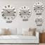 Minimal Geometric Lines and Squares V - Horloge murale moderne-59914027