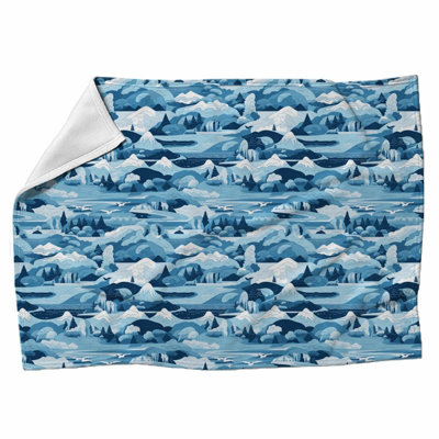 Machine Printed Throw Blanket