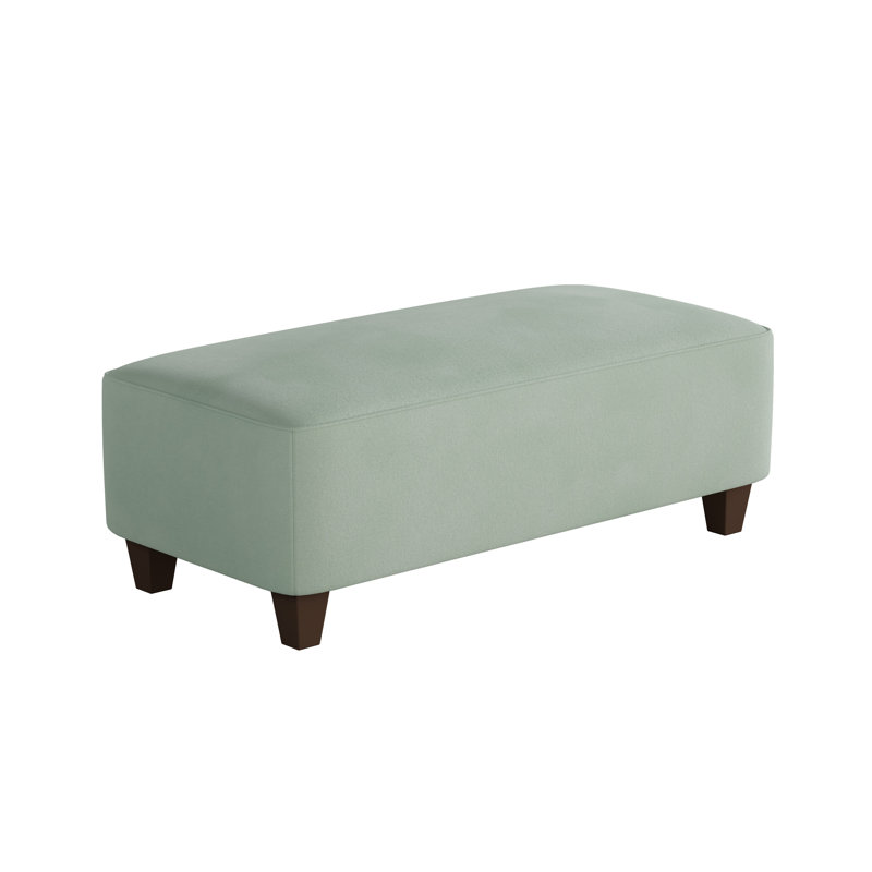 Nicolle Darla Ocean Cocktail Ottoman, Bella Eucalyptus Polyester