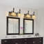 Applique murale rétro avec miroir en verre cristal gaufré Vintage-599604149