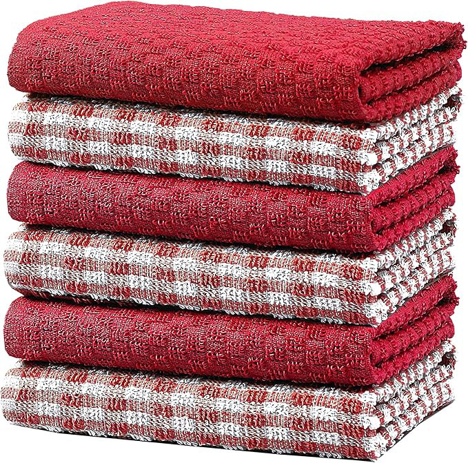 Tea Towel Kitchen Towel, Red