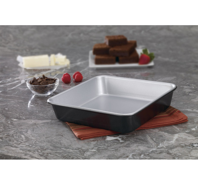 Silver Non-Stick Square Steel Cake Pan