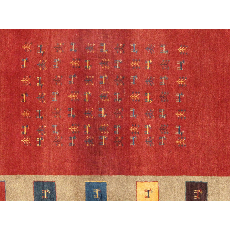 Canvello Silkroad Gabbeh Brown Rugs For Living Room - 3'11" X 6'3"
