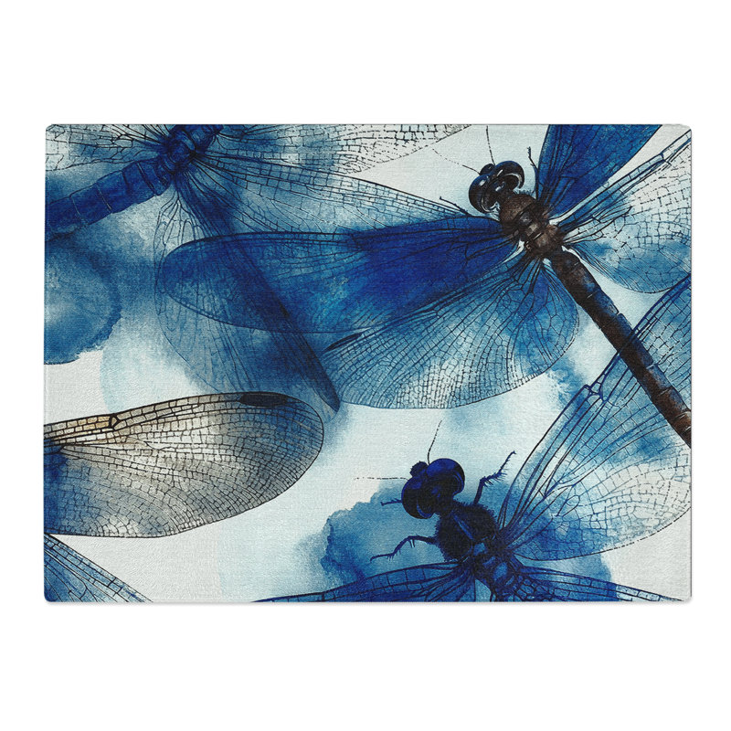 Dragonfly Design Vol.1  Glass Chopping Board