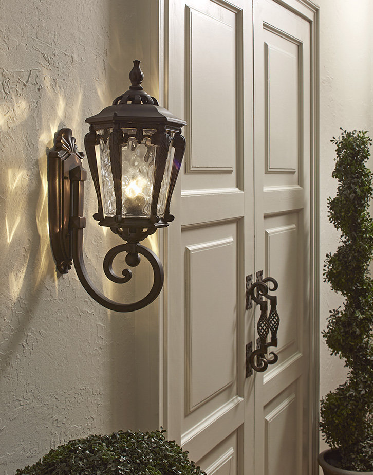 Berrios Outdoor Wall Lantern Fleur De Lis Living Fixture 