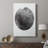 Graphite Moon I -Custom Wrapped Gallery Cavas
