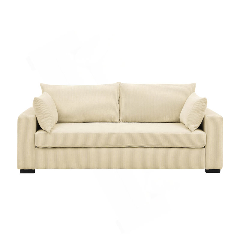 Coastal Haven Corduroy Sofa, Cream