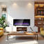 36 "  Wall Mounted Recess Ultra Thin Electric Fireplace With Tempered Glass Front In Black,Remote,1400W/5000BTU