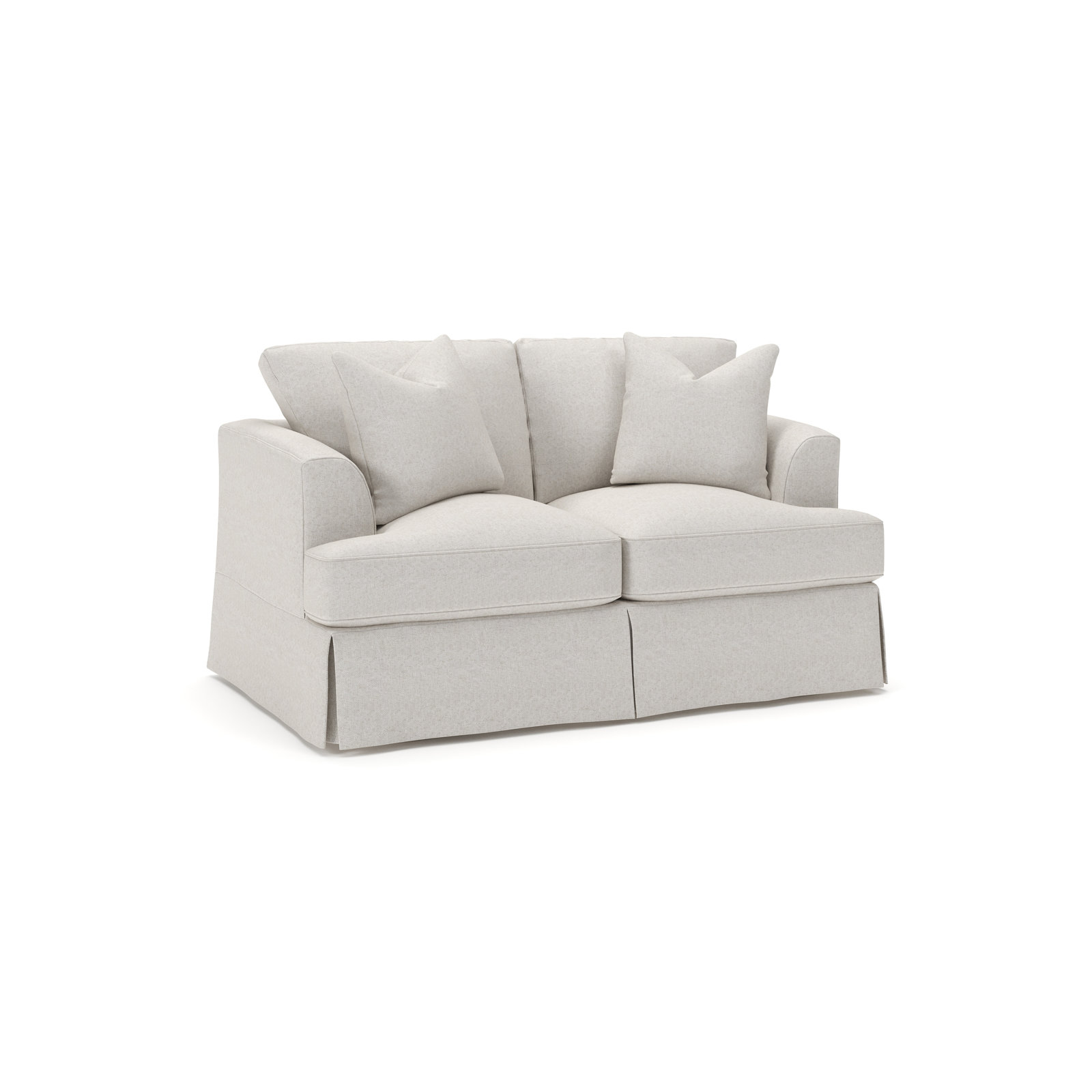 Lucia 66" Loveseat, Macarena Light Gray Canvas