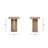 Flickinger 22" Square Pedestal Side Table