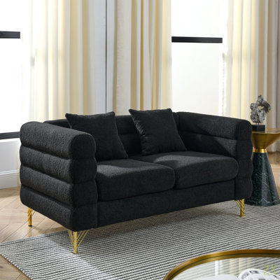 Canapé modulaire surdimensionné de 60 pouces à 2 places, canapé modulaire en tissu Comfort