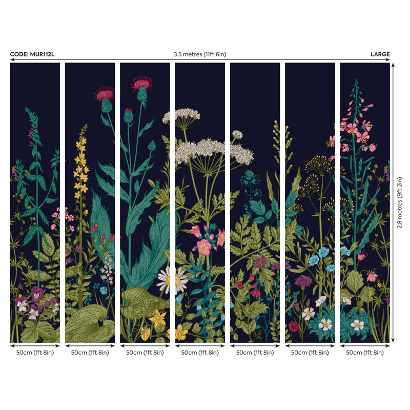 Coopersville Matte Wall Mural, 280cm L x 350cm W