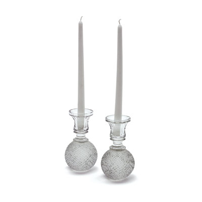 Chandelles en verre à billes cross cut