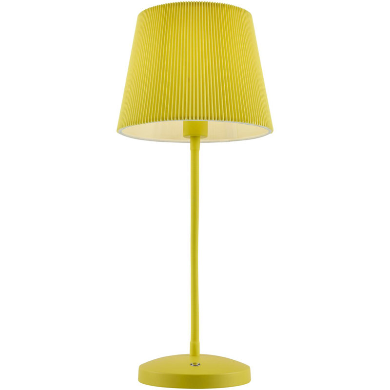 Lampe de table Wilcher, Jaune, Jaune