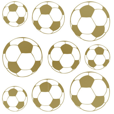 Adhésif décoratif ballons de soccer