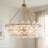 Wright 6-Light Brushed Gold Pendant Light