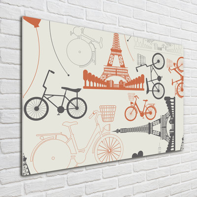 France Symbols - No Frame Print on Glass