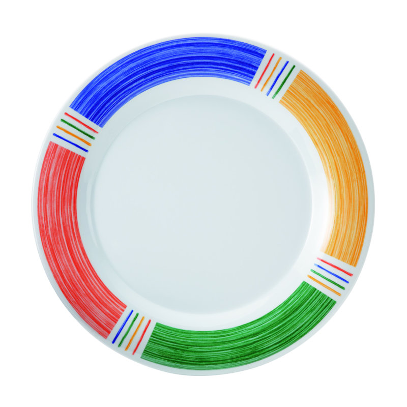 GET Ensemble de 4 assiettes à dîner en mélamine 12 po (12 pièces)