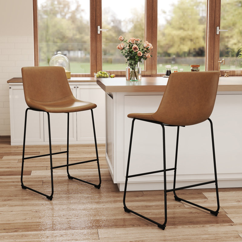  Tabouret de bar 28,5 po H, Brun, 2, Tabouret de bar (siège d'une hauteur de 28,5 po)
