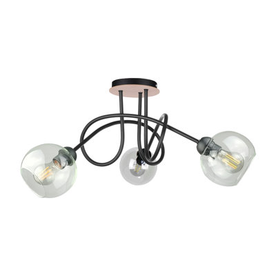 Mehakh Glass Semi Flush Mount
