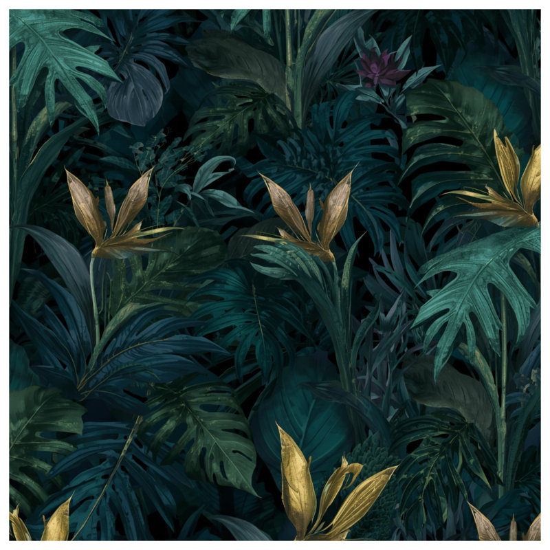 Coussins décoratifs à motif de feuillage tropical, 14 X 14 pouces