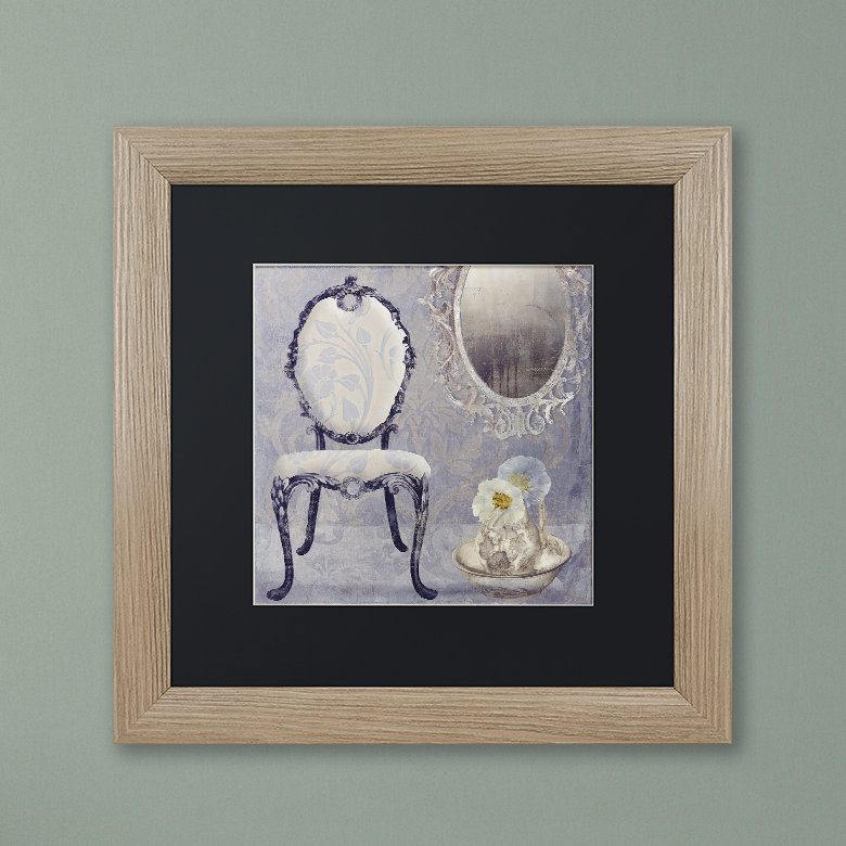 «Salon II» par Jadaya, impression encadrée, Noir, H 16 po x l 16 po x P 0,5 po, Cadre noir