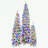 3-piece Artificial Christmas Tree with Snow Flocking
