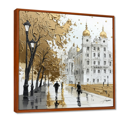 Or doré de Paris majestueux - salon d'art mural France