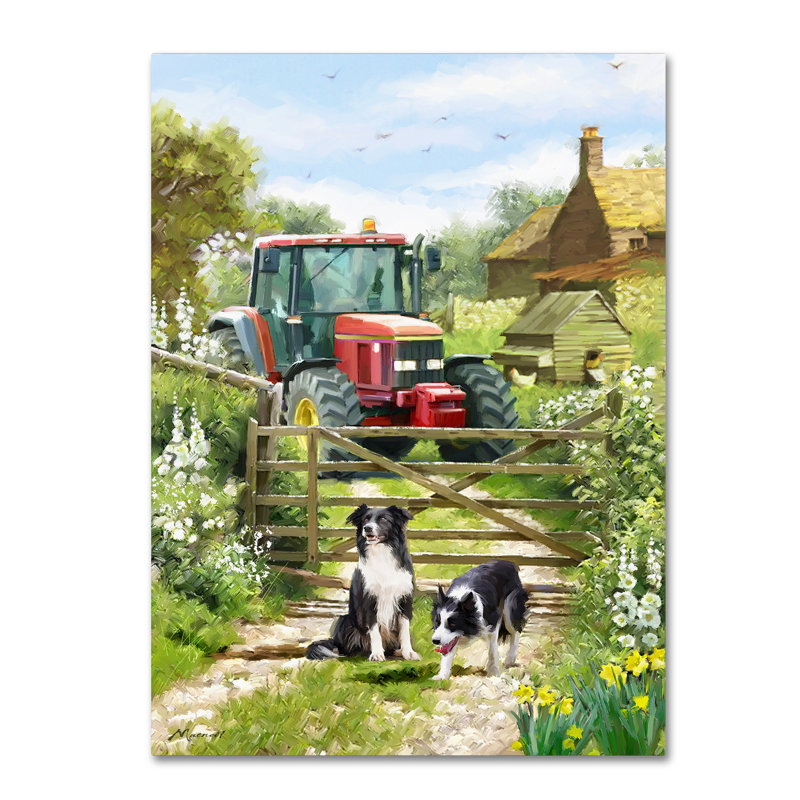 Armand 'Tractor' Print on Canvas, 32" H x 24" W x 2" D