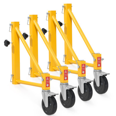 Set of Scaffolding Outriggers with Casters for Baker-Style Scaffolding 4 Pack