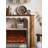 French retro electric fireplace mantel with simulated flames