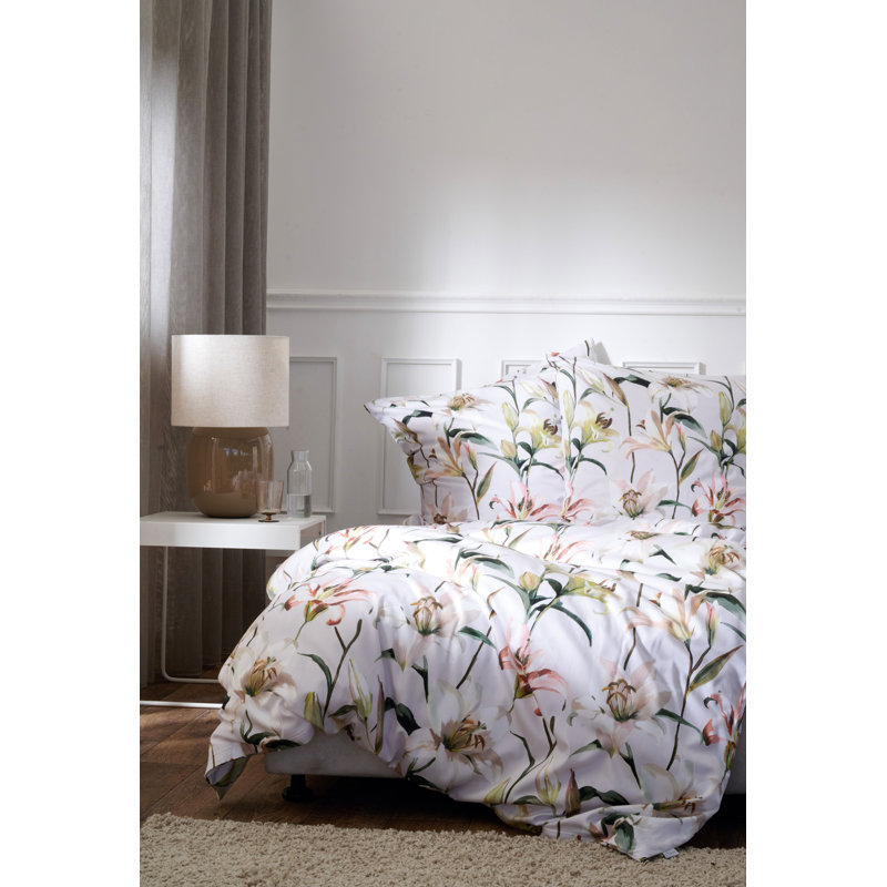 Decorate Your Night Cotton Floral Duvet Cover with Pillow Shams Included
