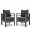 4-Piece Modern Aluminum Patio Conversation Set