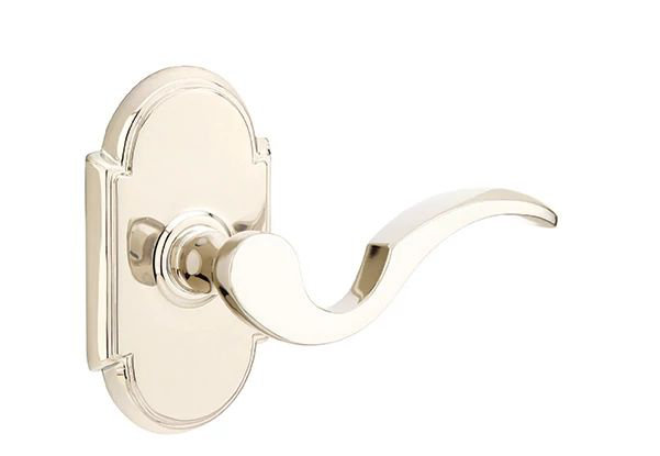 Levier de porte de passage, Gauche, Nickel poli