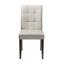 Chaise parsons capitonnée beige