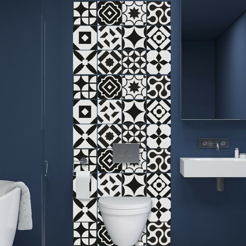 Emilijana 15cm W x 15cm L PVC Peel and Stick Mosaic Tile