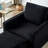 Upholstered Accent sofa with Ottoman-2028518475