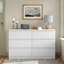 Commode à 6 tiroirs Teasley, commode de chambre moderne l 46,45 po, commode en bois pour le salon, la chambre à coucher-2065875951