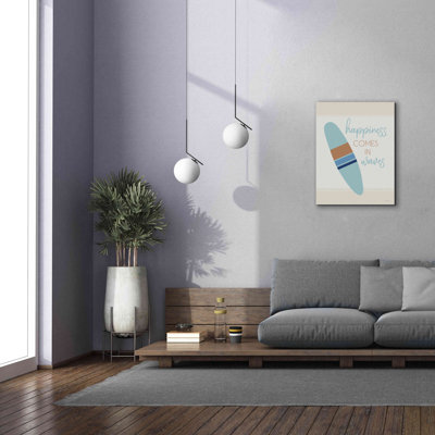 «Happiness Comes in Waves» par Cindy Jacobs, estampe numérique sur toile