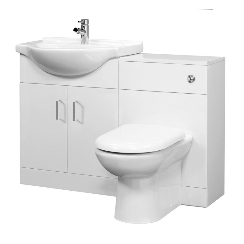 1050mm Single Bathroom Vanity with Vessel Polymarble Basin