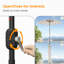 Parasol de marché inclinable 9 pi avec protection contre les rayons UV pour la terrasse et le jardin Oakley-479831562
