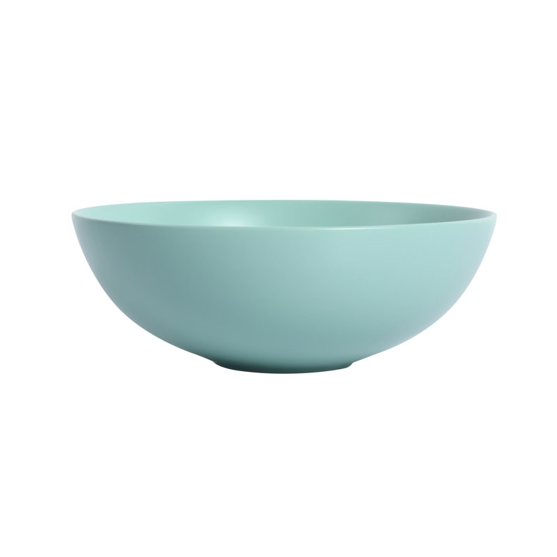 Matte Red 16" Ceramic Round Bathroom Vessel Sink