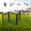 Barrière pour animaux - Barrière pour chiens, portes, escaliers ou maison - Autoportante, pliante, brune, en bois arqué
