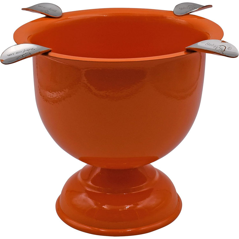 Cendrier Stinky, 4 étriers, Orange