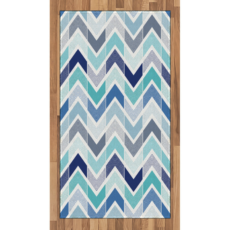 Tapis décoratif moderne à haute densité en fibres longues, Rectangle 2 pi 7 po x 5 pi