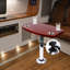 Table de camping-car avec 4 porte-gobelets, table à piédestal à hauteur réglable