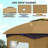 Elegant Design Gazebo,Double Roof Patio Gazebo with Curtains,Church Windows,for Outdoor-122773307
