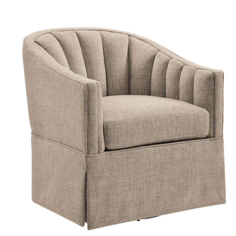 Fauteuil d'appoint pivotant à jupe Coastal