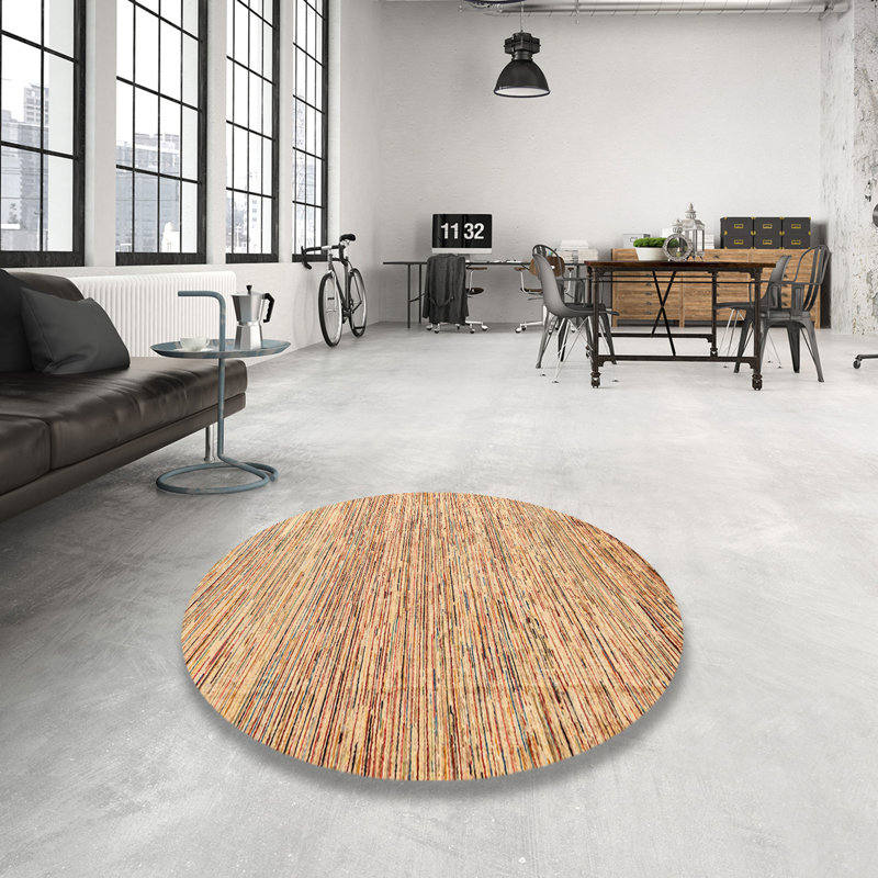 Tapis abstrait moderne 1836, Rond 5 pi